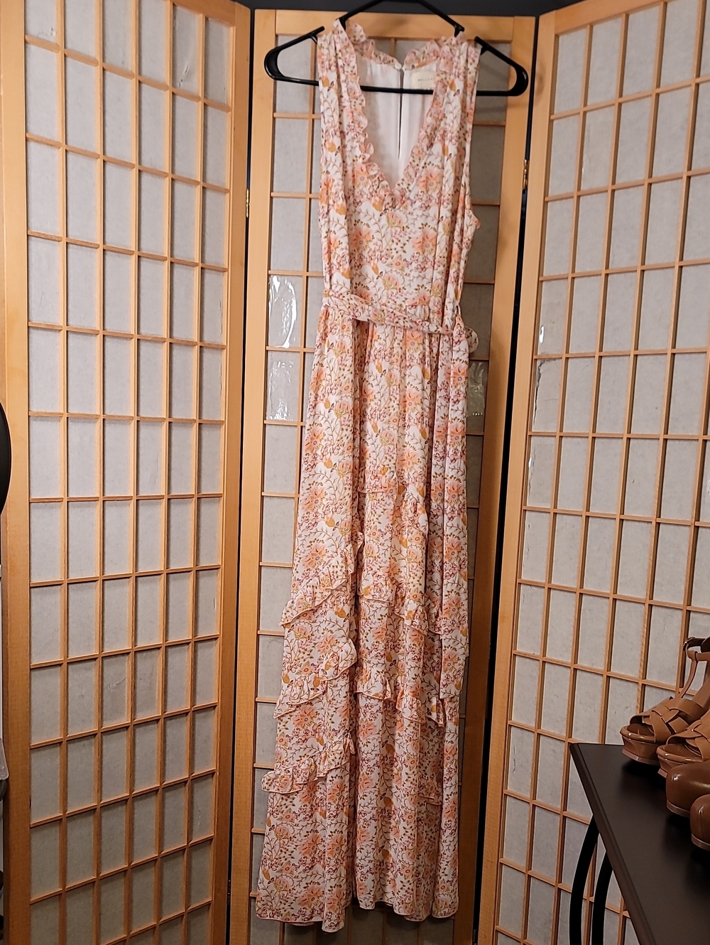 MALLODAY Floral Tiered Maxi Dress